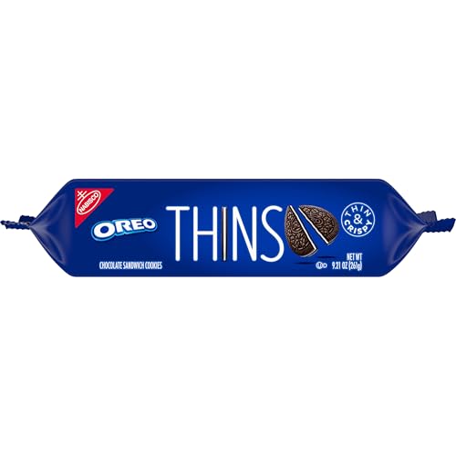 OREO THINS CHOCOLATE SANDWICH COOKIES, 9.1OZ