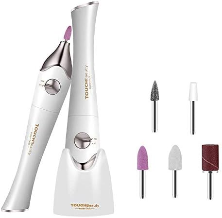 Electric Manicure Pedicure Nail File Set, 5 in 1 Electric Salon Shaper Manicure Pedicure Set Kit Automatic Nail Polish Tools Personal Nail Care with Buffer, Polisher, Shiner, Shaper and UV Dryer