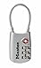 Master Lock 4688D Set Your Own Combination TSA Approved Luggage Lock, 1 Pack, Silver