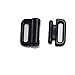20set Craft Plastic Black Rectangle Tape Closure Hook & Clasp Fasteners Sew On Clothes Bra Clip Hooks Sewing Supplies NK159
