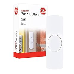 GE Wireless Doorbell Push Button, Pair with GE