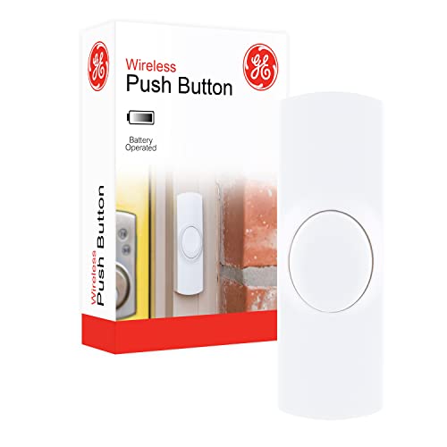 GE Wireless Doorbell Push Button, Pair with GE