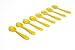 Green Eats 4 Pack Feeding Spoons and Forks, Yellow