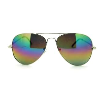 Oil Slick Rusta Revo Mirror Lens Police Motorcycle Cop