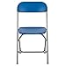 Flash Furniture Hercules Series Plastic Folding Chair - Blue - 650LB Weight Capacity Comfortable Event Chair - Lightweight Folding Chair