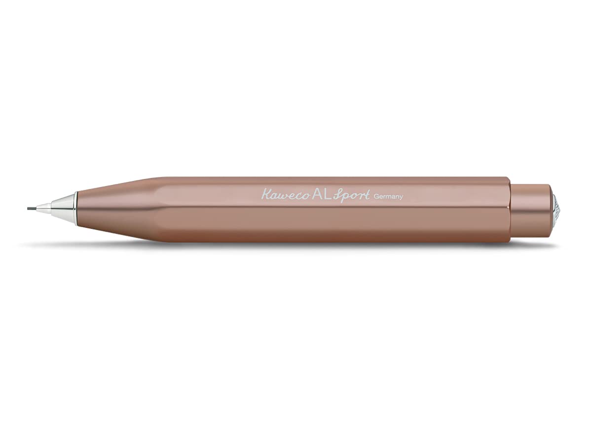 Kaweco AL SPORT Mechanical Pencil Rosé Gold 0.7mm HB I Exclusive Mechanical Pencil with 0.7 mm Lead Refill I Aluminium Pencil 10.5 cm