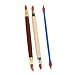 COMIART 3pcs Double Head Clay Color Shapers Rubber Tip Paint Drawing Blending Brushes