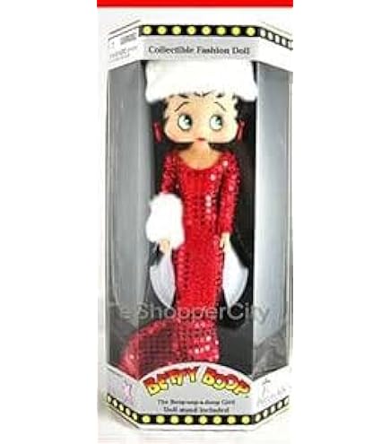 Amazon.com: Betty Boop 12" Doll in Vegas Logo T-Shirt : Toys & Games