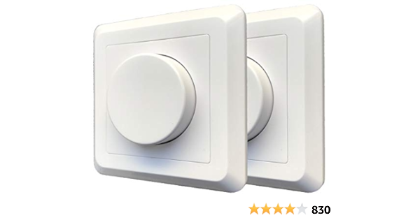 2x Greenandco Gc 0 Sciemniacz Podtynkowy Led I Halogenowy 1 0 W Odpowiedni Rowniez Do Lamp Konwencjonalnych I Do Obwodow Przelaczajacych Bialy Amazon Pl Home Improvement