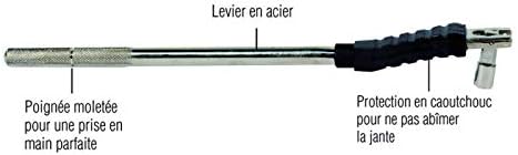 Provac - VL Steel Tyre Valve Puller Lever with a Rim Protector for Cars and Motorbikes