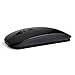 Perman Slim 2.4 GHz Optical Wireless Mouse Mice with USB Receiver for Macbook Computer PC Laptop Gamer Black