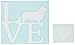 Bluegrass Decals Pembroke Welsh Corgi Dog LOVE Decal Sticker (white, 5