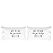 May The Sun Kiss You Awake Until I Can, May The Moon Kiss You to Sleep Until I Can Reversible Pillow Case - Fits Standard Pillow - Long Distance Relationship Pillow