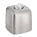 iDesign Nogu Metal Facial Tissue Cover, Container for Bathroom Vanity Countertops, 6.1