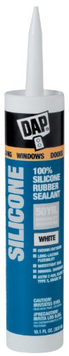 DAP White Waterproof Silicone Sealant - 9.8-Ounce Cartridge - Pack of 2