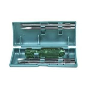 TAPARIA 802 Screw Driver Set with Neon Bulb (Silver/Blue), 1 Piece