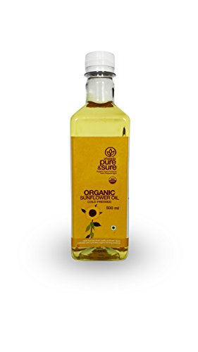 Pure & Sure 1 Organic Sunflower Oil 500Ml