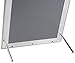 Displays2go Snap Open Sign Holder Frame, 8.5 x 11 Inch, Wall Mount or Tabletop, Silver Aluminum (WSNF8511SV)