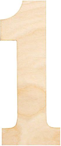 Designocrasy #1 Wooden Number, Natural Wood Monogram Sign. 24" Baby's Birthday, Party Decor, Home Decor, Door Hanger