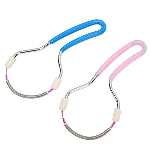 Face, Spring Hair Remover Women Portable Threading Epilator for Upper Lip, Chin, Cheeks with Stainless Steel, Plastic Material, Safe and
