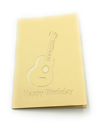 ELECTRIC GUITAR 3D GREETING CARD - IDEAL FOR MUSICIANS , ROCKSTARS AND MUSIC LOVERS - Thumbnail 3