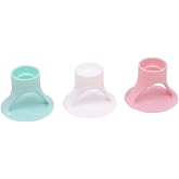 Craftelier - Set of Glue, Glue and Adhesive Tube Holders - Approx. Diameter: 6.1 cm Base, 2.9 cm Top Nozzle and 1.5 cm Bottom Nozzle - Color: Turquoise, White and Pink