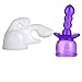 Massager Attachments, Massager Accessories Accessory Attachment Silicone- Three Different Styles (Purple+2 White)