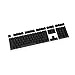 YMDK Side-Printed Thick PBT OEM Profile 108 ANSI Keycaps for MX Switches Mechanical Keyboard (Only Keycap) (Black)