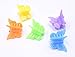 50 Pack of Assorted Color Butterfly Hair Clips, Bulk Small Butterfly Hair Clips