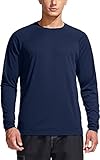 TSLA Men's Rashguard Swim Shirts, UPF 50+ Loose-Fit