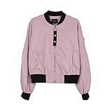 NielijuanST 50S T-Bird Danny Grease Pink Ladies Satin Jacket Polka Dot Scarf Girls Hen Night Halloween Costume Party Fancy Dress (X-Large)