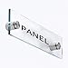 Lantee 20 Pcs Silver Tone Stainless Steel 19 x 30mm Standoff Hardware Mounts Screws for Glass