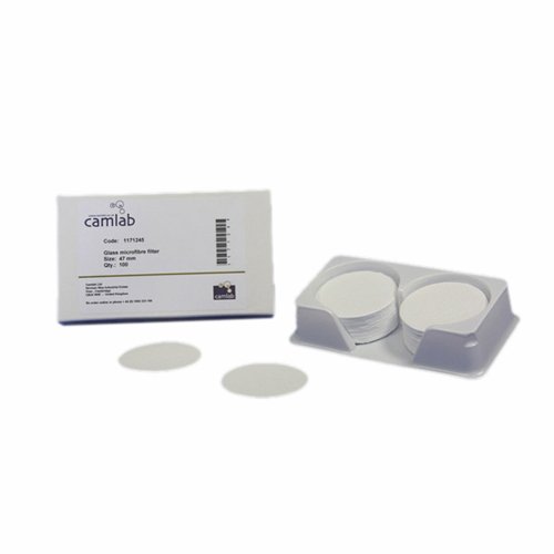 Camlab 1171245 Grade 263 [GF/F] Glass Microfiber Filter Paper, 0.7µm, 125mm Diameter (Pack of 50)