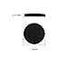 Tenn Well Felt Pads, 50PCS Round 1 Inch Self-Adhesive Fiber Felting Heavy Duty Furniture Protectors for Hard Surfaces, Black