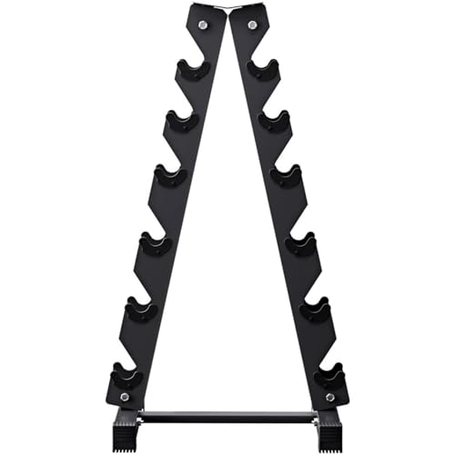 KAPEICamper Dumbbell Holder Storage Rack Weight Lifting Stand 6 Tier Dumbbell Organizer A Frame Dumbbell Rack Stand for Fitness Home Gym (Only The Holder)