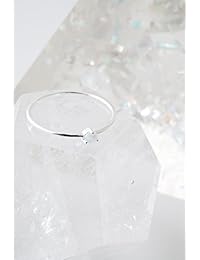 HONEYCAT - Anillo de cristal de ópalo minimalista, joyería delicada