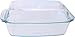 Simax Large Glass Casserole Dish, Oven Safe Cookware With Lid, Oblong Covered Glass Dish For Baking, Serving, Cooking, Microwave and Dishwasher Safe Bakeware, 3 Quart Capacity