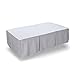 TILLYOU Crib Bed Skirt Pleated, 100% Natural Cotton, Nursery Crib Bedding Skirts for Baby Boys and Girls, 14