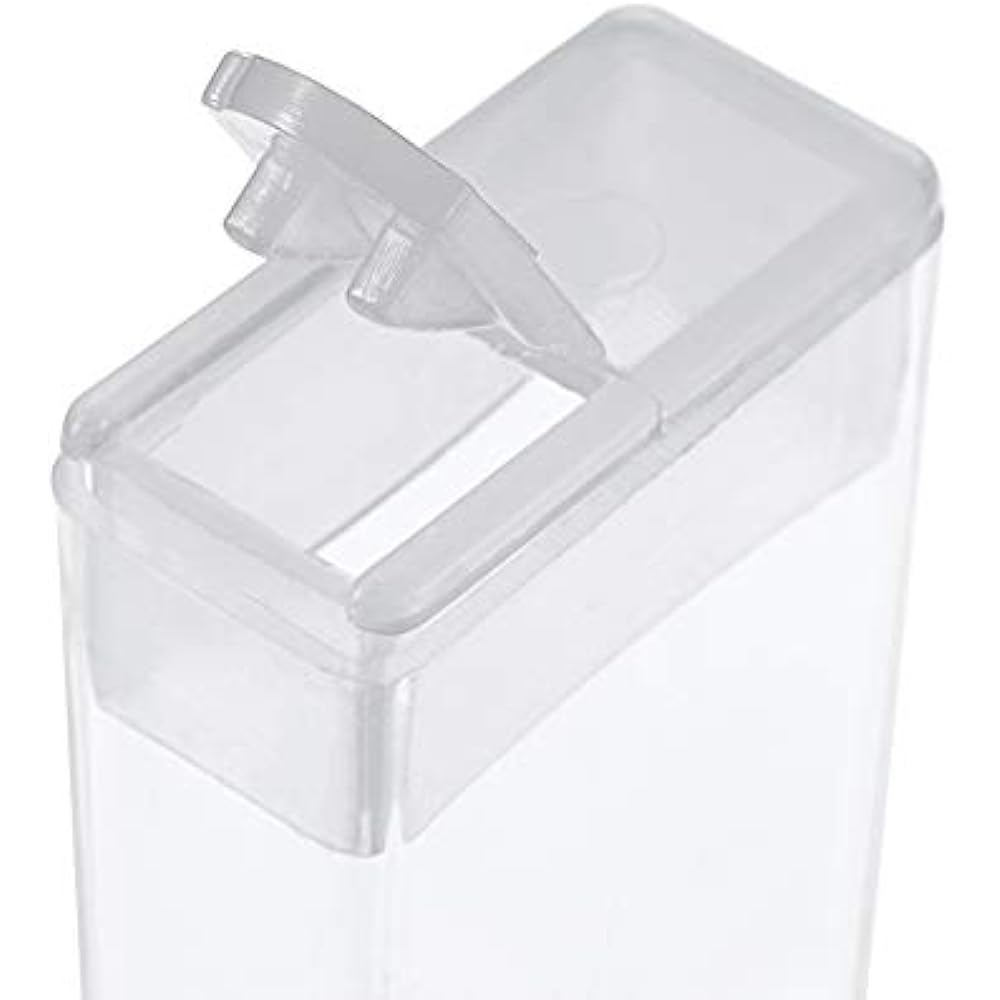 Fashewelry 100Pcs Plastic Flip Top Seed Bead Small Storage Containers