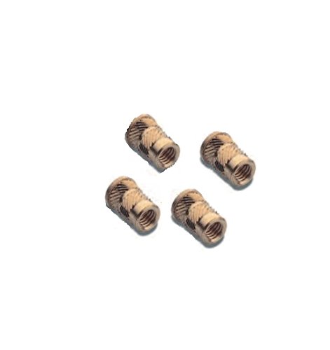 Brand New 20 pcs BRASS INSERTS in Plastic In HOT PRESS M5, Length 9.5 mm