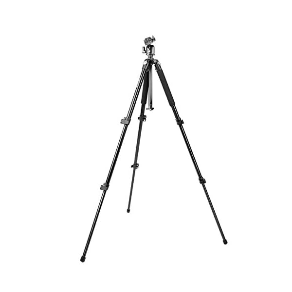 Mantona Basic Scout Makro Fotostativ, Kamerastativ bis 153cm, ideal für Makro durch umkehrbare + 2. kurze Mittelsäule… – Bild 7