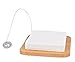 Internet's Best Bamboo Napkin Holder | Stainless Steel Ball Weight with Wire Line | Semi Flat Napkin Dispenser Wooden | 7.75 Inch