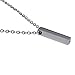 Single Cube Pendant Necklace Cremation Urn Jewelry Ashes