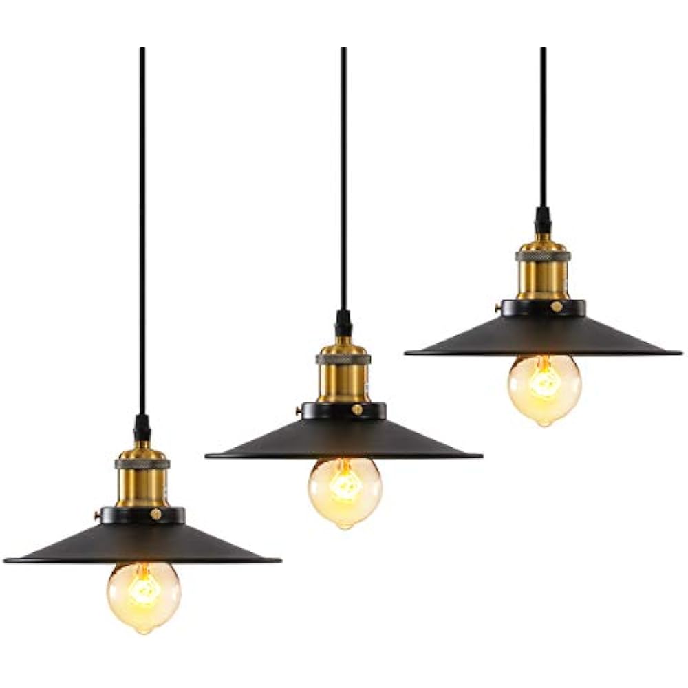 Industrial Pendant Light 3 Pack Island Ceiling Lights ...