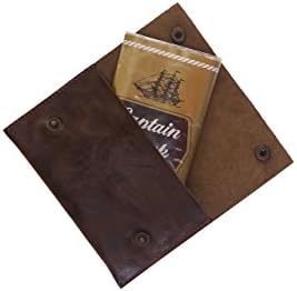 Dark Brown Leather Handmade Pipe Tobacco Pouch Case