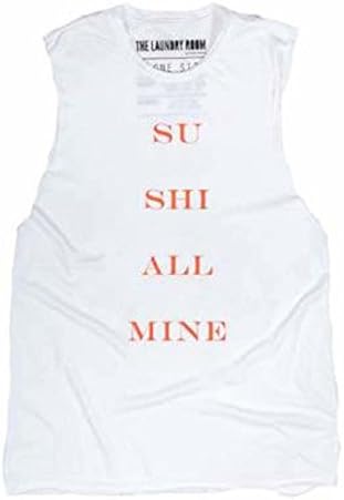 The Laundry Room Sushi All Mine Muscle Tee - White