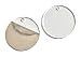 Clear Acrylic Round Circle Disc Blanks - 20 Pieces - 1/8" Thick with Hole for Keychains (3 Inch) primary