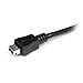 StarTech.com 6in Micro USB to Mini USB Adapter Cable M/F - Micro USB male to Mini USB female - Micro USB to Mini USB Adapter (UUSBMUSBMF6),Black