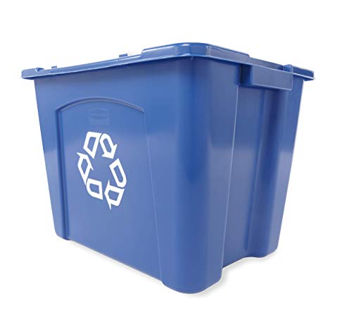 1 Rubbermaid+Commercial+Stackable+Recycling+FG571473BLUE