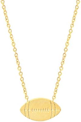 Little Cloud Football Necklace, Rose Gold, Gold and Silver (Gold Tone)